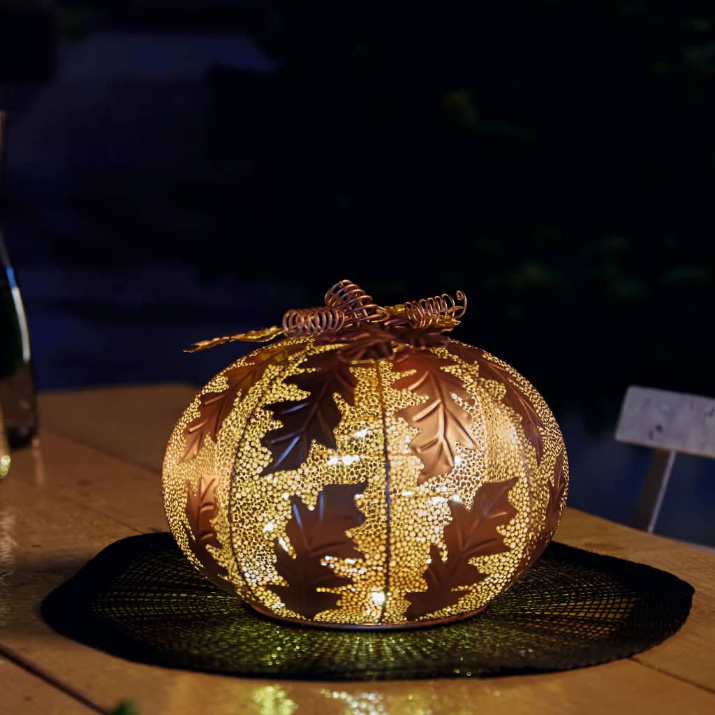 Luxform Tuinlamp op batterijen Pumpkin LED goudkleurig