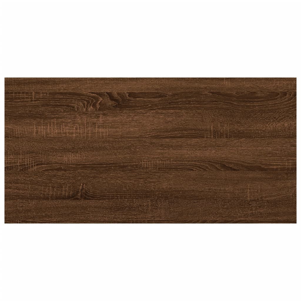 vidaXL Wandschappen 8 st 40x20x1,5 cm bewerkt hout bruineikenkleurig