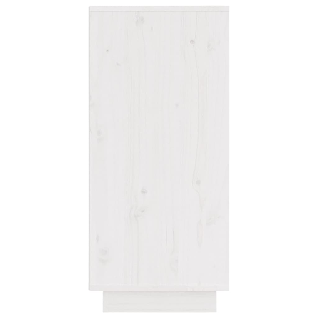 vidaXL Dressoir 31,5x34x75 cm massief grenenhout wit