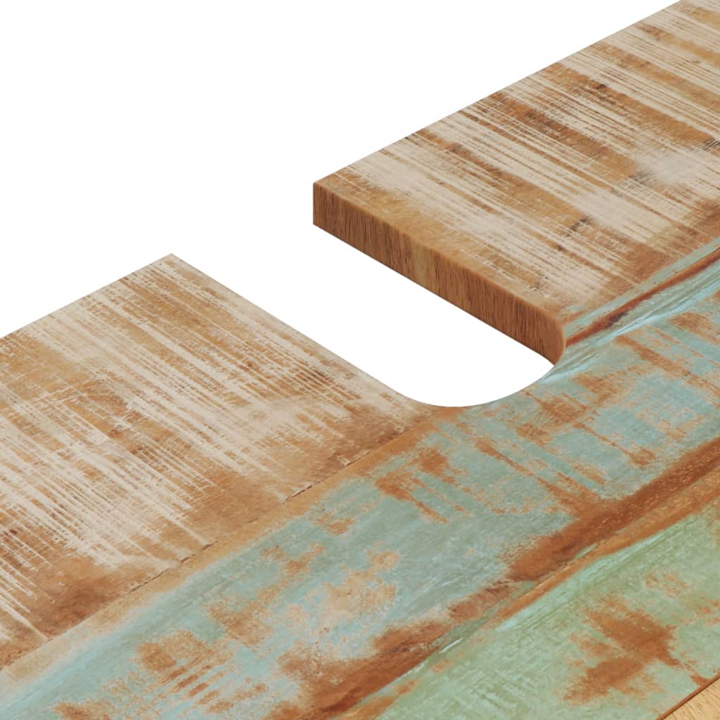 vidaXL 4-delige Badkamermeubelset massief hergebruikt hout