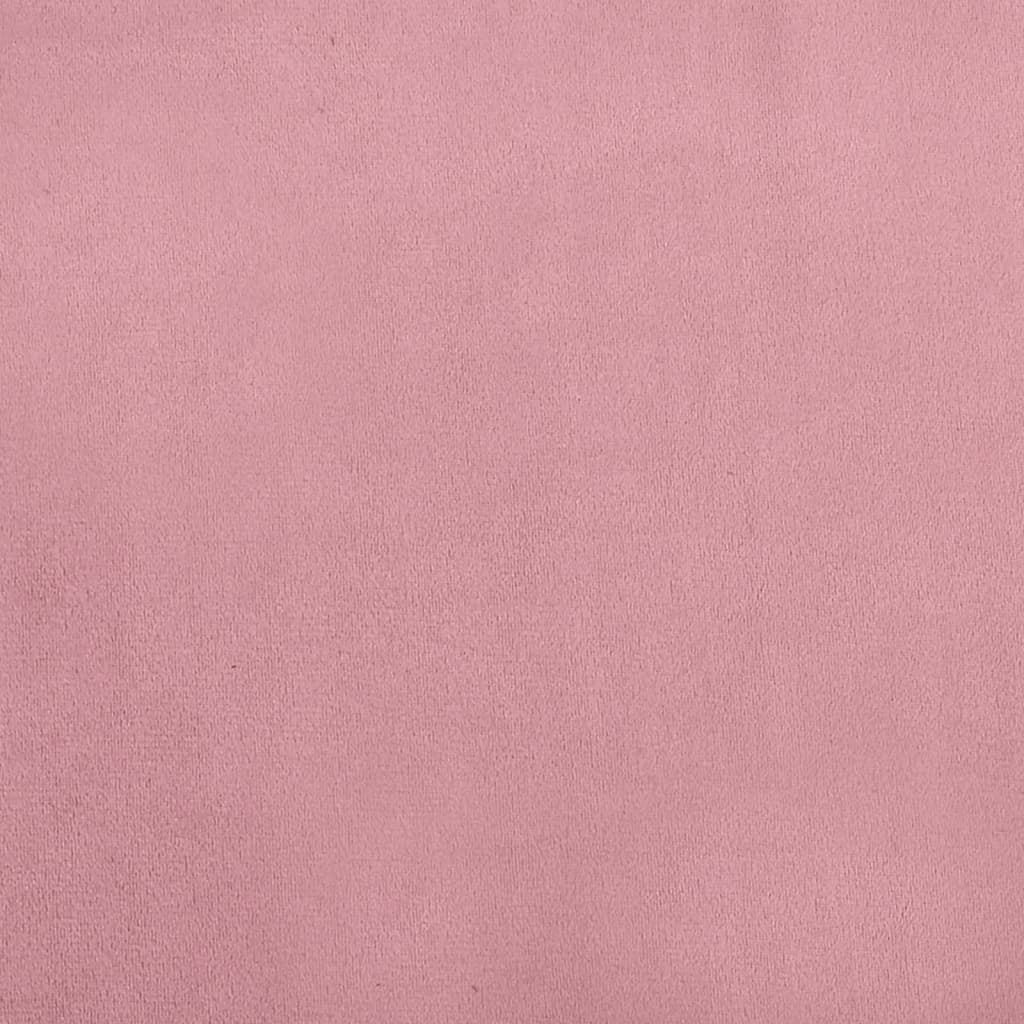 vidaXL Kinderbank 70x45x33 cm fluweel roze