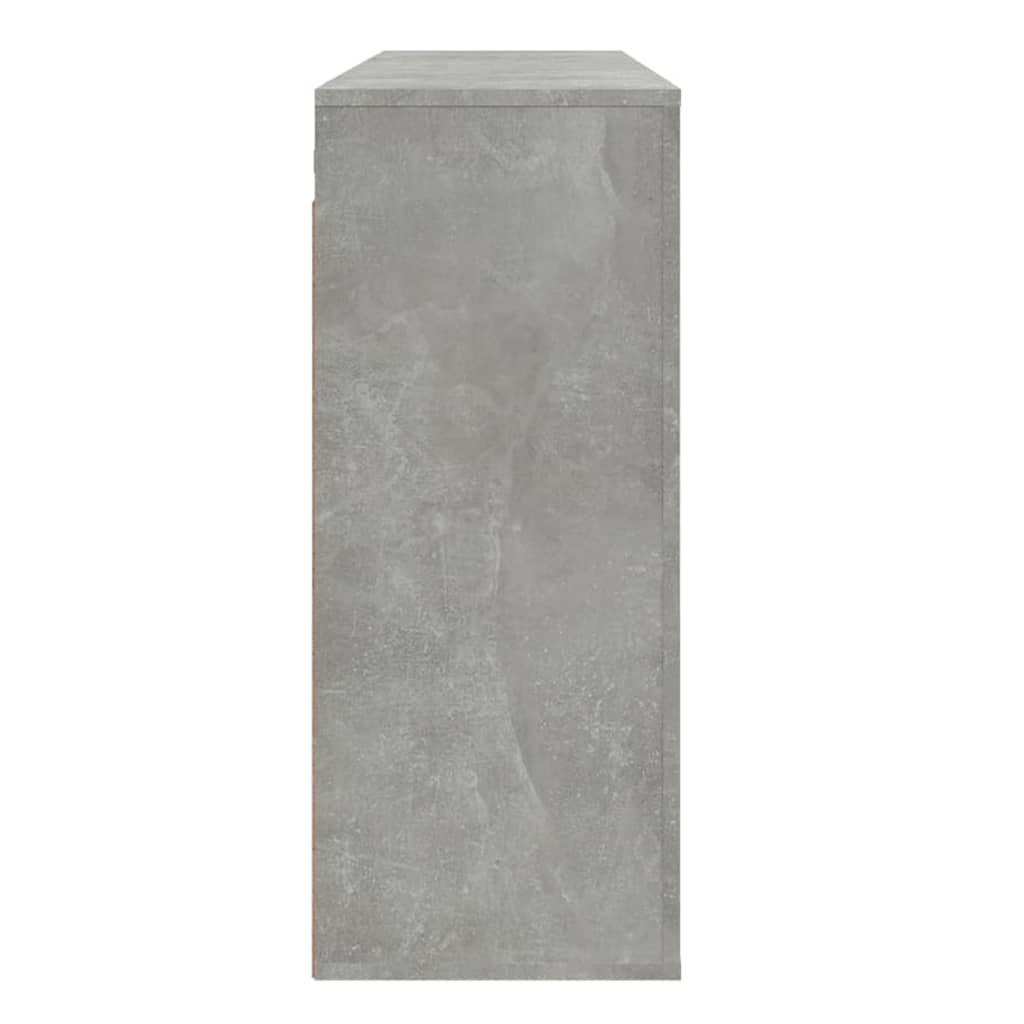 vidaXL Wandkast 80x33x80 cm bewerkt hout betongrijs