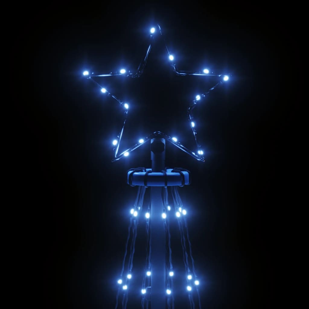 vidaXL Kegelkerstboom 310 LED's 100x300 cm blauw