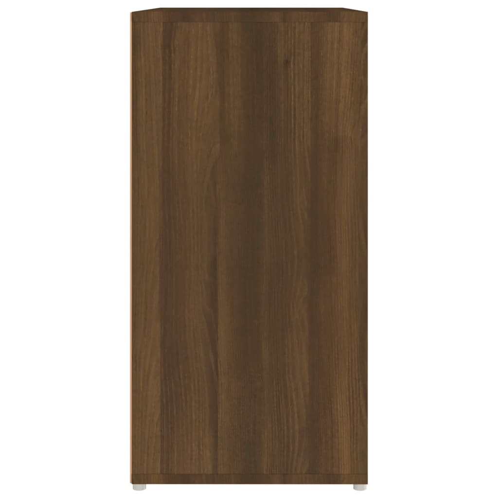 vidaXL Schoenenkast 60x35x70 cm bewerkt hout bruineikenkleurig