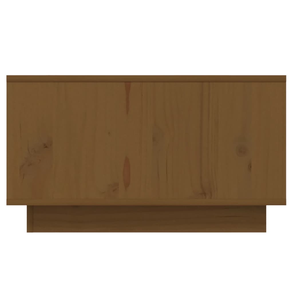 vidaXL Salontafel 55x56x32 cm massief grenenhout honingbruin