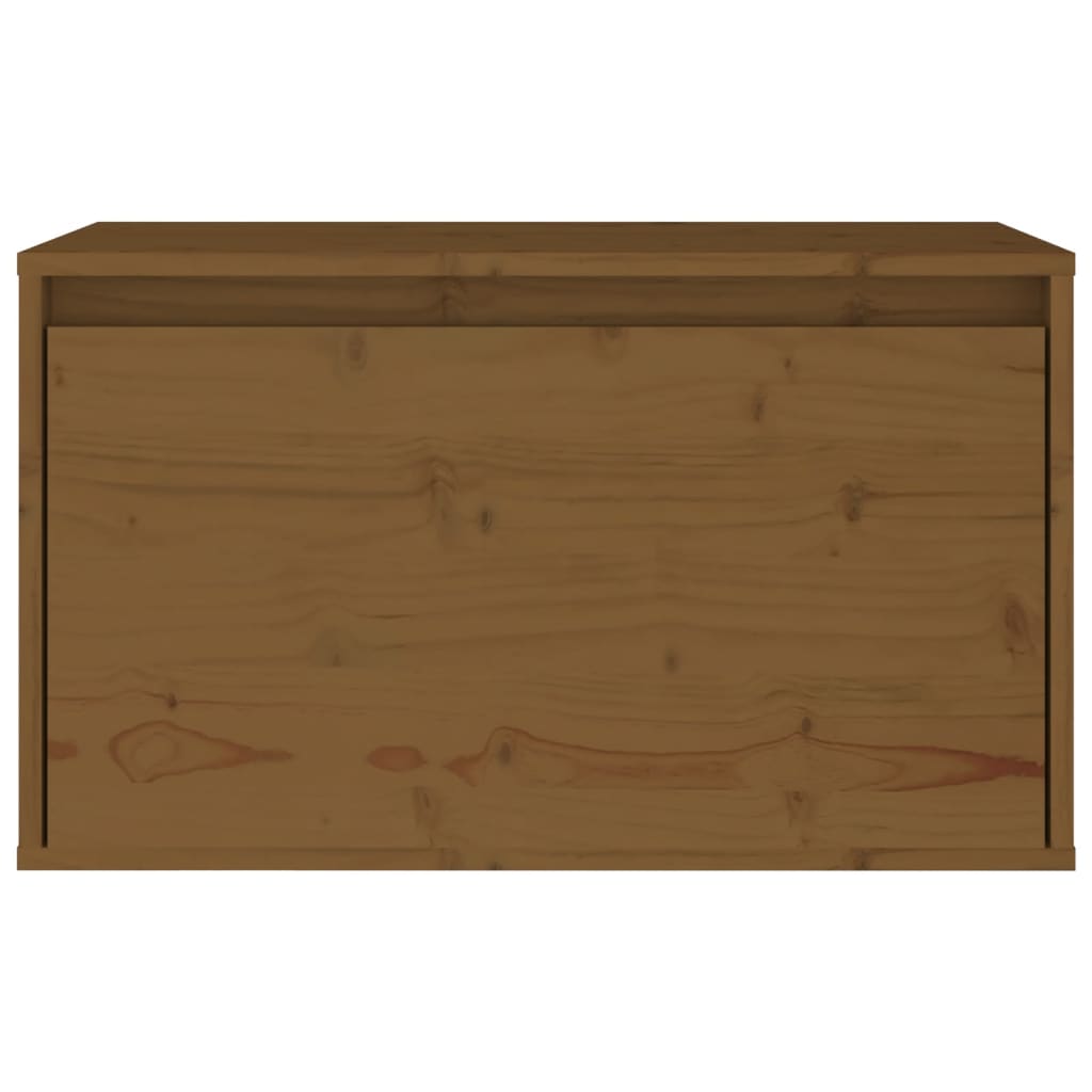 vidaXL Wandkast 60x30x35 cm massief grenenhout honingbruin