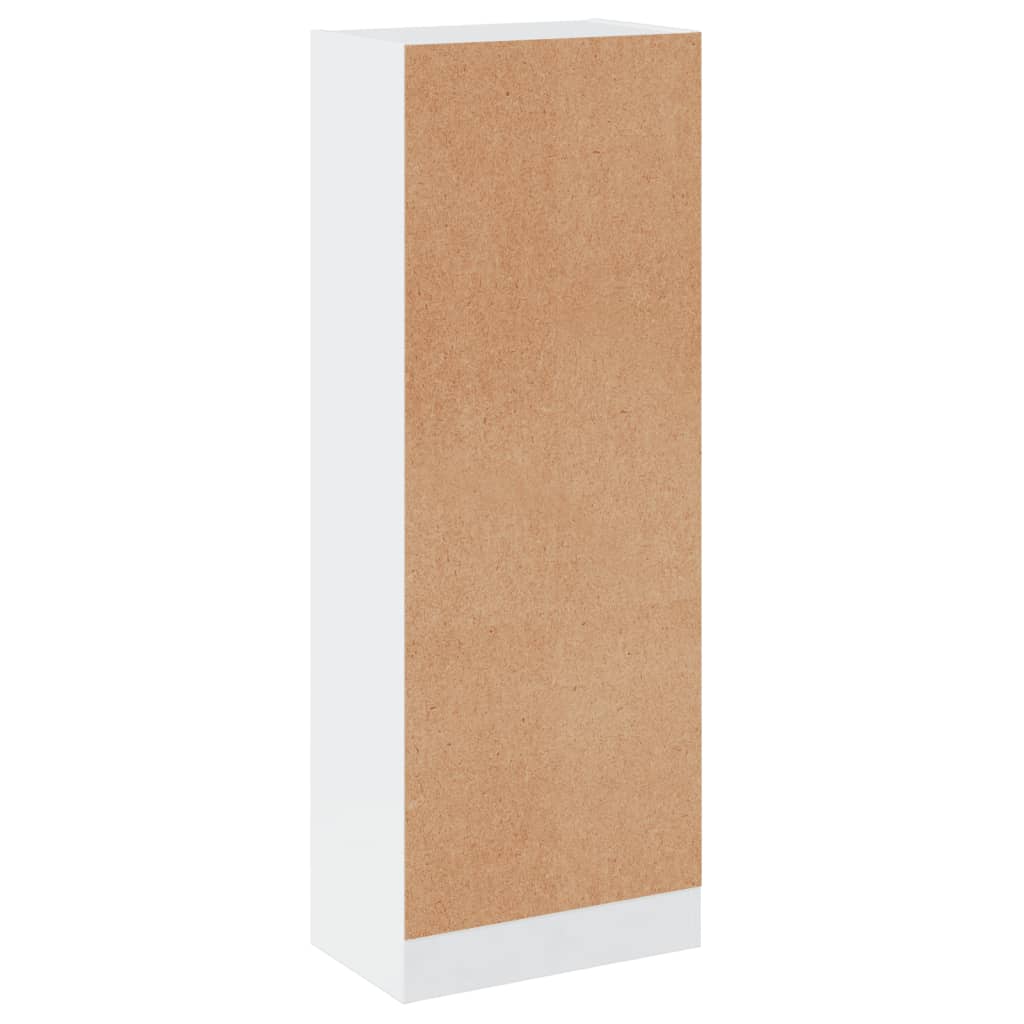 vidaXL Boekenkast met 3 schappen 40x24x109 cm hout hoogglans wit