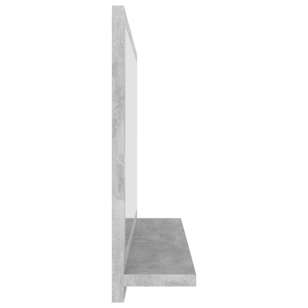 vidaXL Badkamerspiegel 60x10,5x37 cm spaanplaat betongrijs
