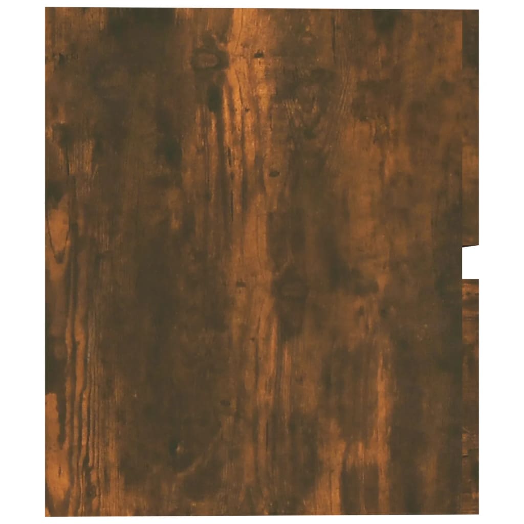 vidaXL Wastafelkast 60x38,5x45 cm bewerkt hout gerookt eikenkleurig