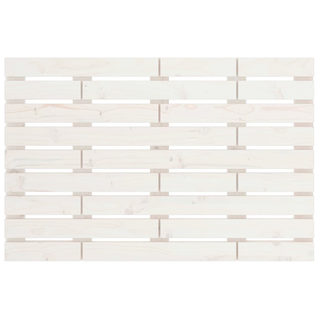 vidaXL Hoofdbord wandmontage 81x3x63 cm massief grenenhout wit