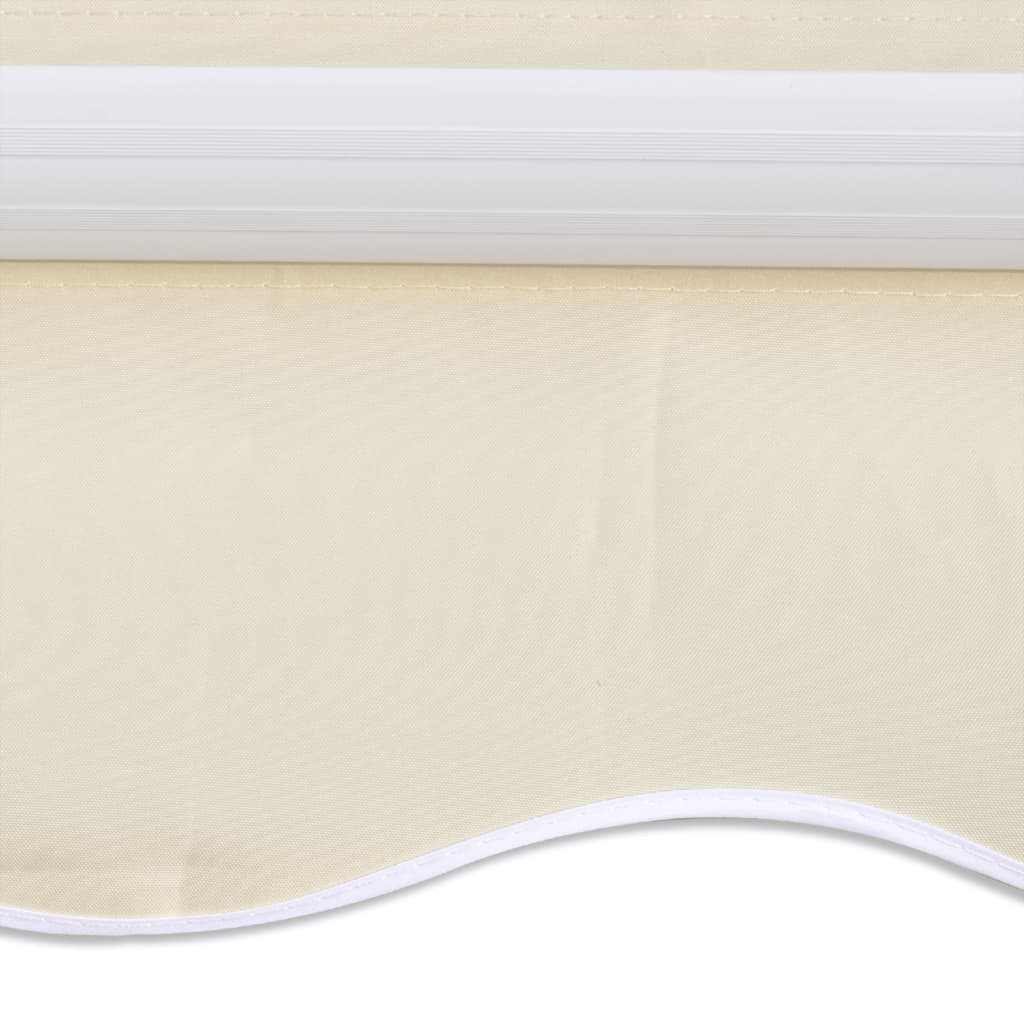 vidaXL Vervangingsdoek voor luifel 6x3 m stof crèmekleurig