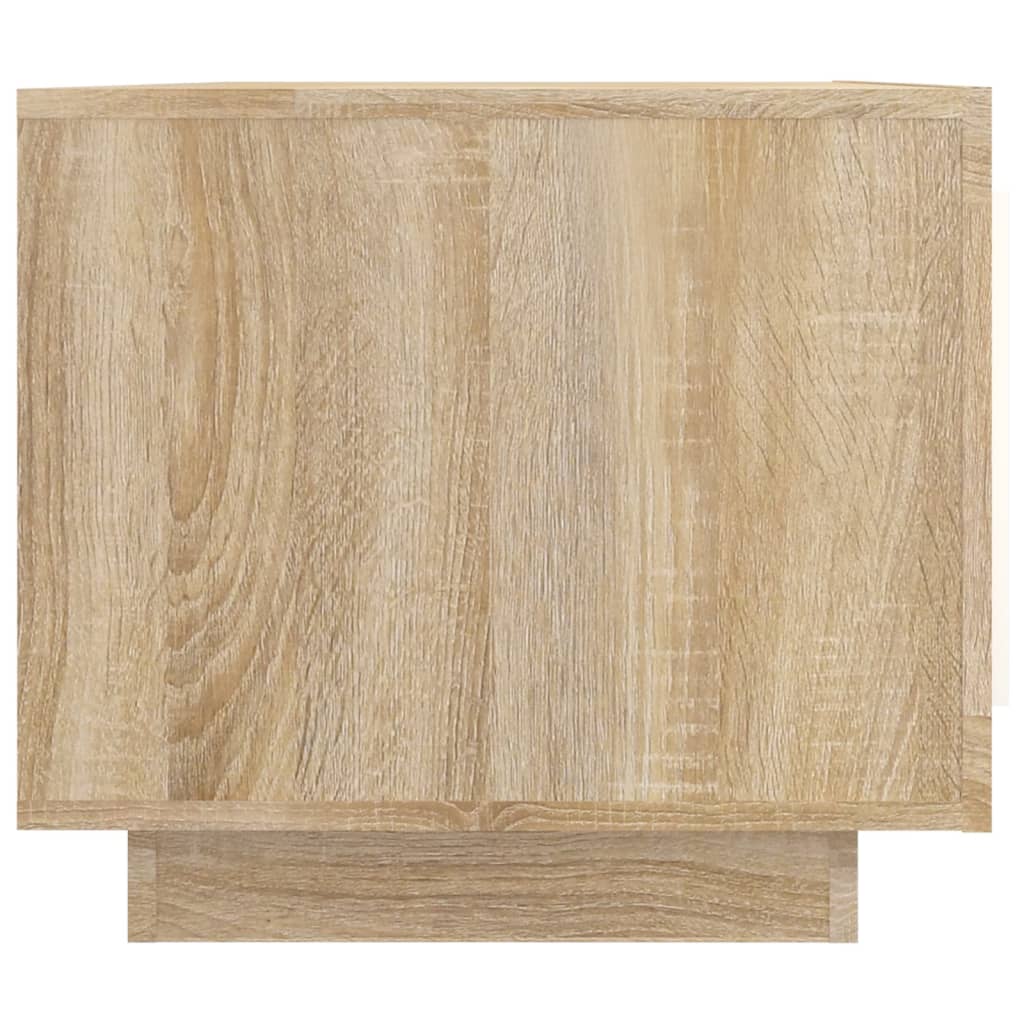 vidaXL Salontafel 102x50x45 cm bewerkt hout wit en sonoma eikenkleurig