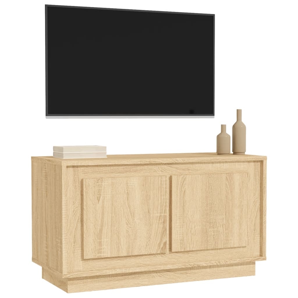 vidaXL Tv-meubel 80x35x45 cm bewerkt hout sonoma eikenkleurig