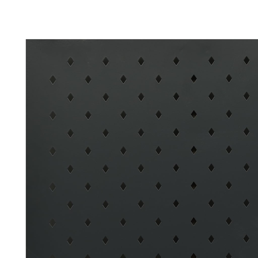 vidaXL Kamerscherm met 5 panelen 200x180 cm staal zwart