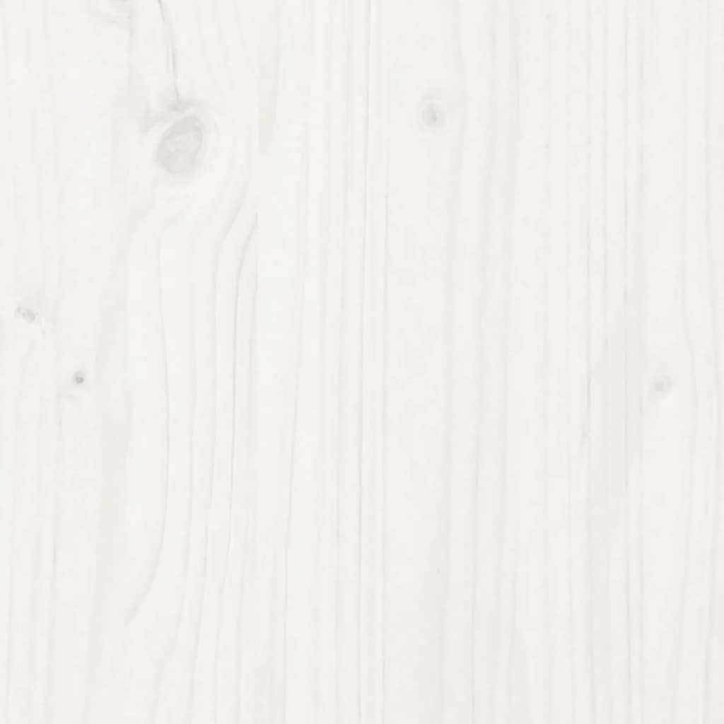 vidaXL Zandbak met deksel 111x111x19,5 cm massief grenenhout wit