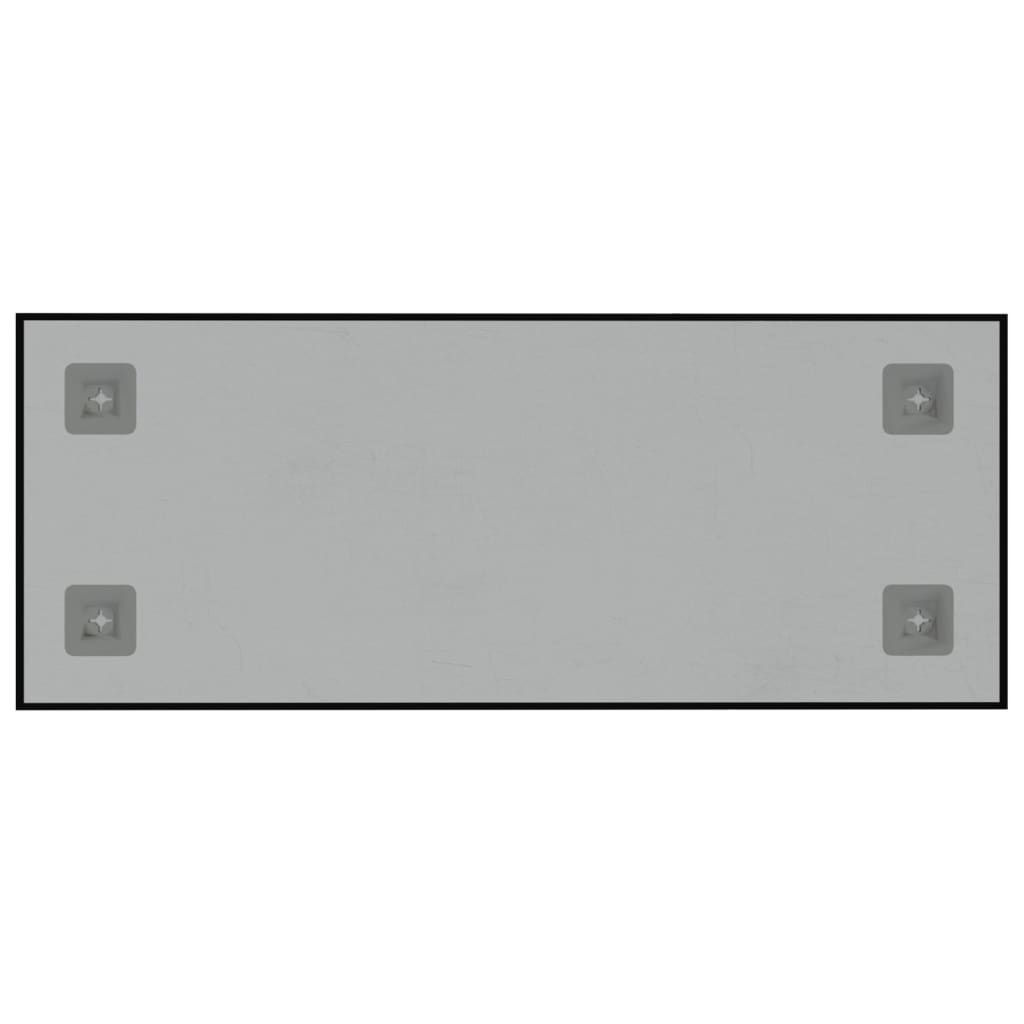 vidaXL Magneetbord voor aan de wand 50x20 cm gehard glas zwart