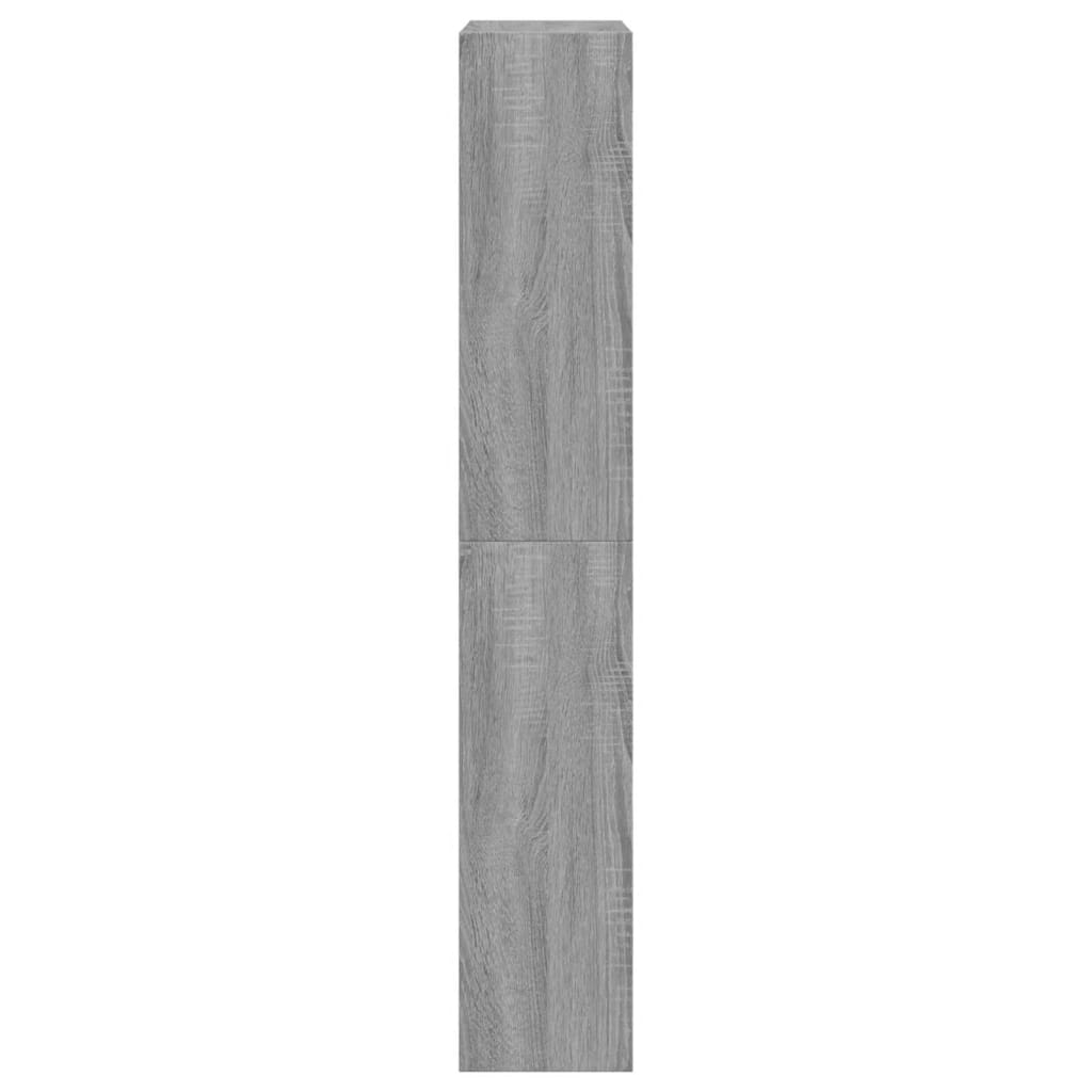 vidaXL Schoenenkast 60x21x125,5 cm bewerkt hout grijs sonoma eiken