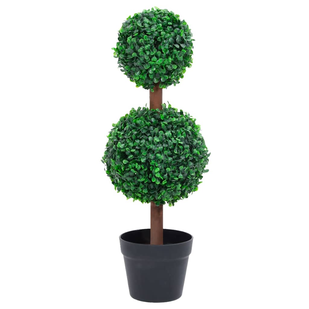 vidaXL Kunstplant met pot buxus bolvorming 60 cm groen