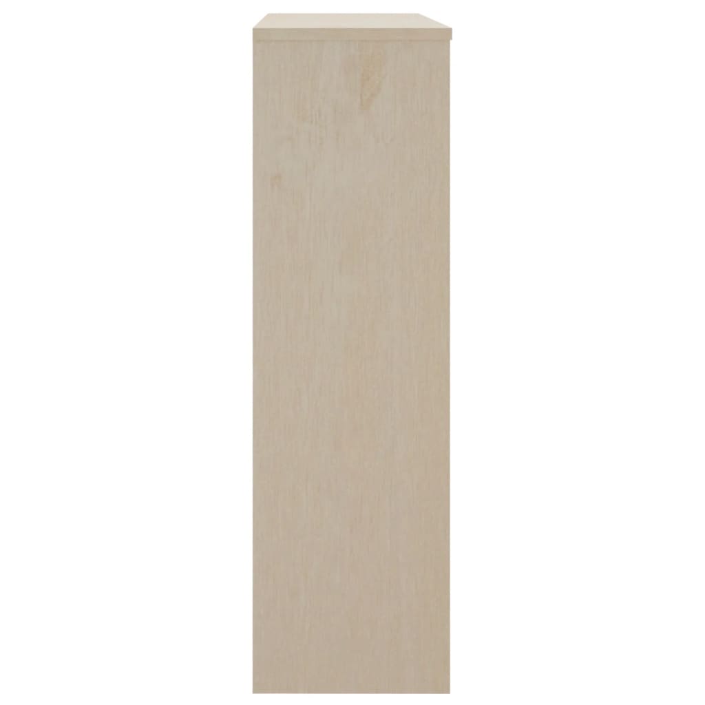vidaXL Opzetkast HAMAR 90x30x100 cm massief grenenhout honingbruin
