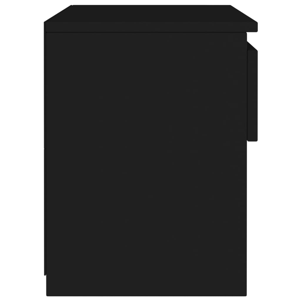 vidaXL Nachtkastjes 2 st 40x30x39 cm spaanplaat zwart