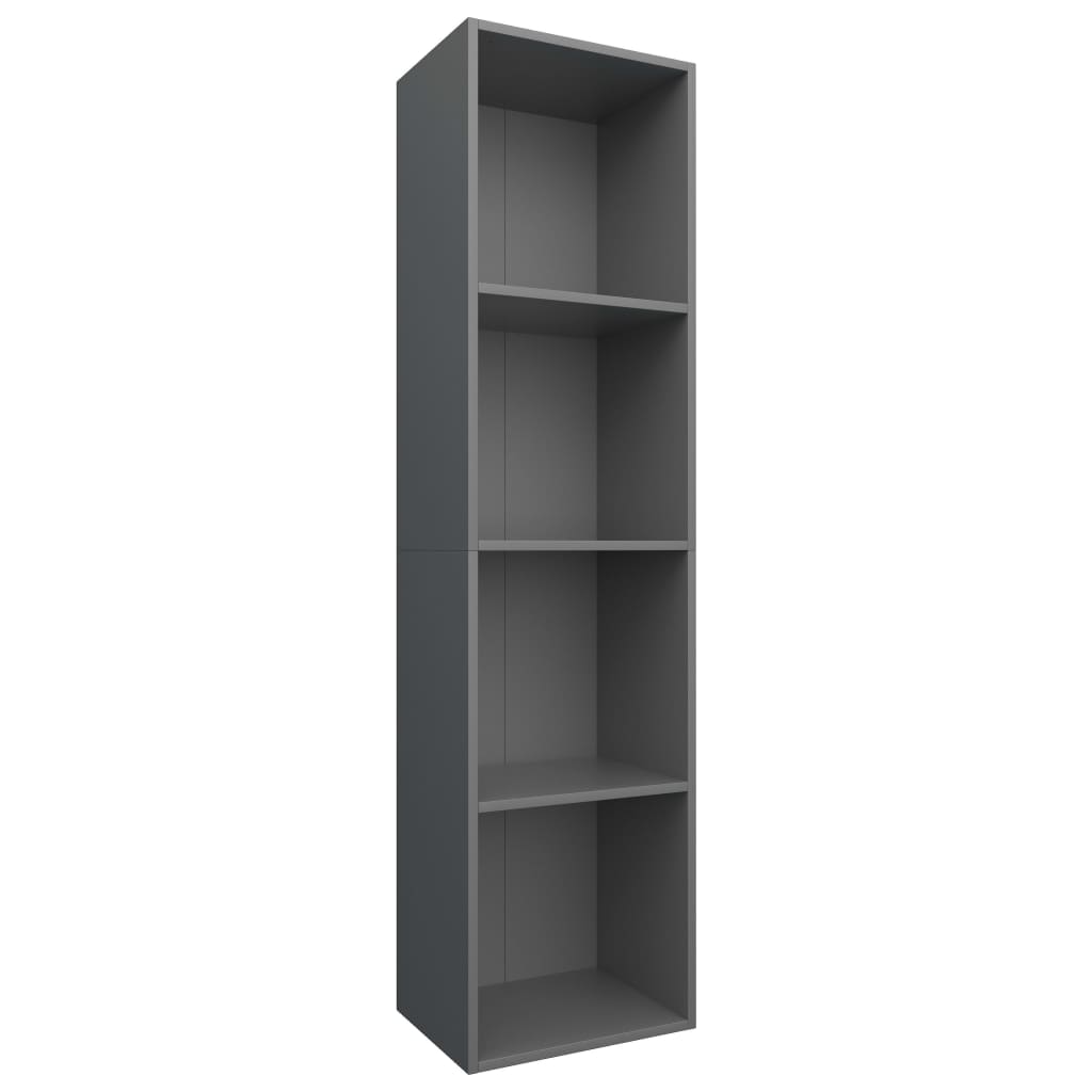 vidaXL Boekenkast/tv-meubel 36x30x143 cm bewerkt hout grijs