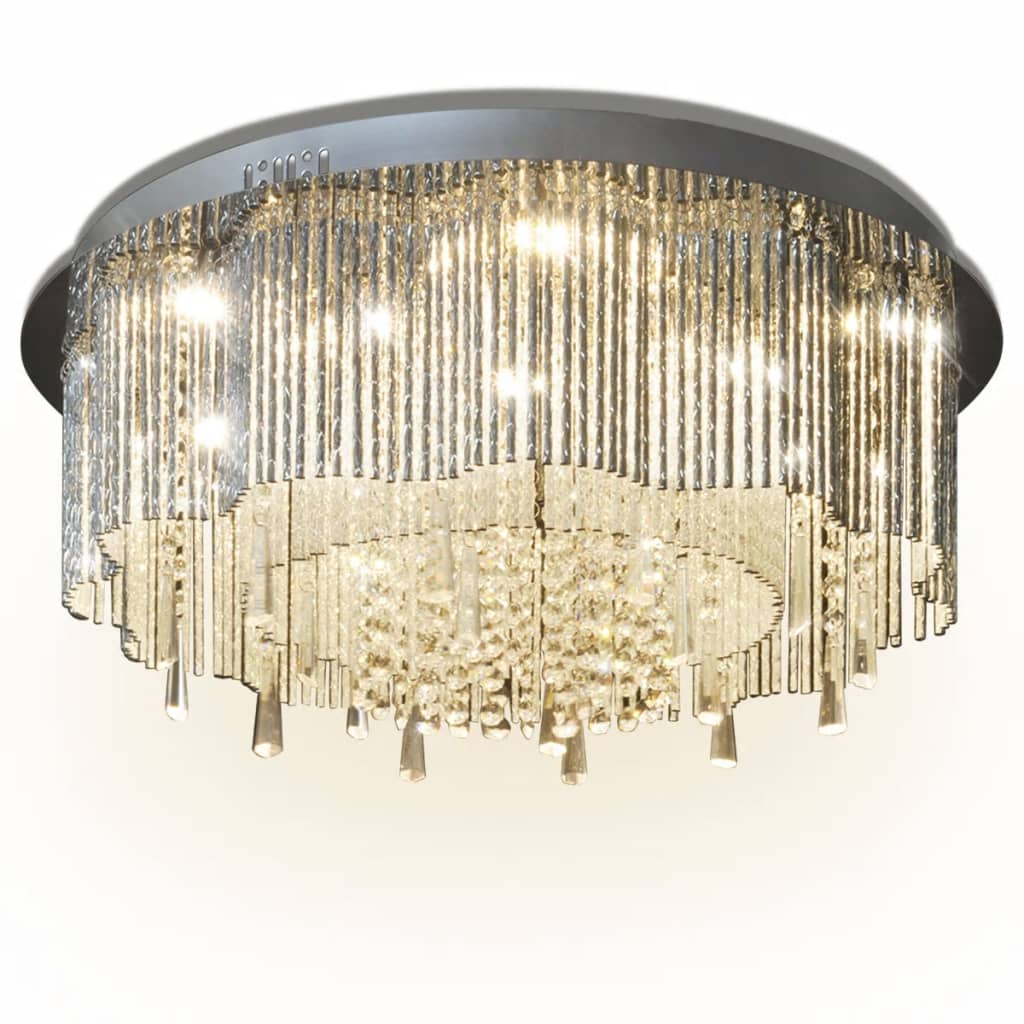 vidaXL LED-plafondlamp met kristallen kroonluchter 55 cm diameter