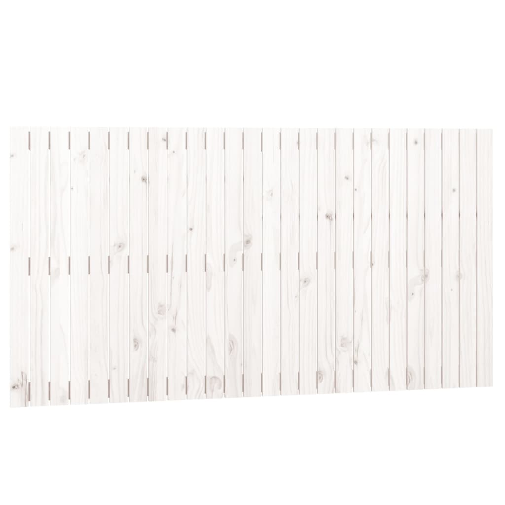 vidaXL Wandhoofdbord 166x3x90 cm massief grenenhout wit