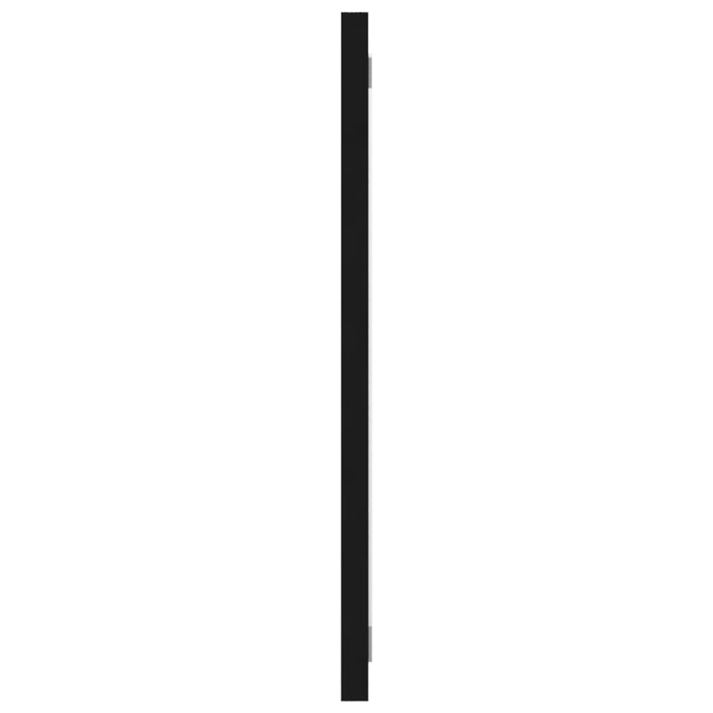 vidaXL Badkamerspiegel 90x1,5x37 cm spaanplaat zwart