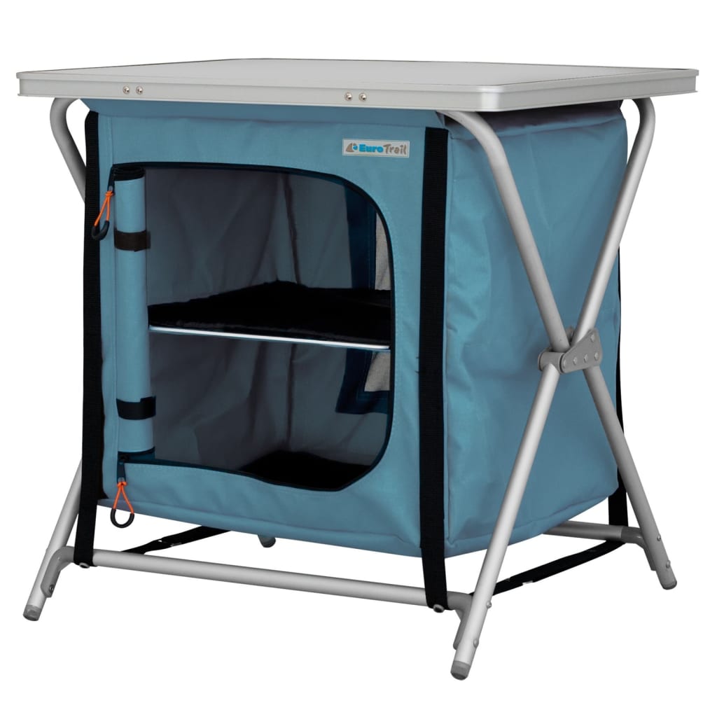 Eurotrail Campingkast Rieux 60x50x60 cm blauw