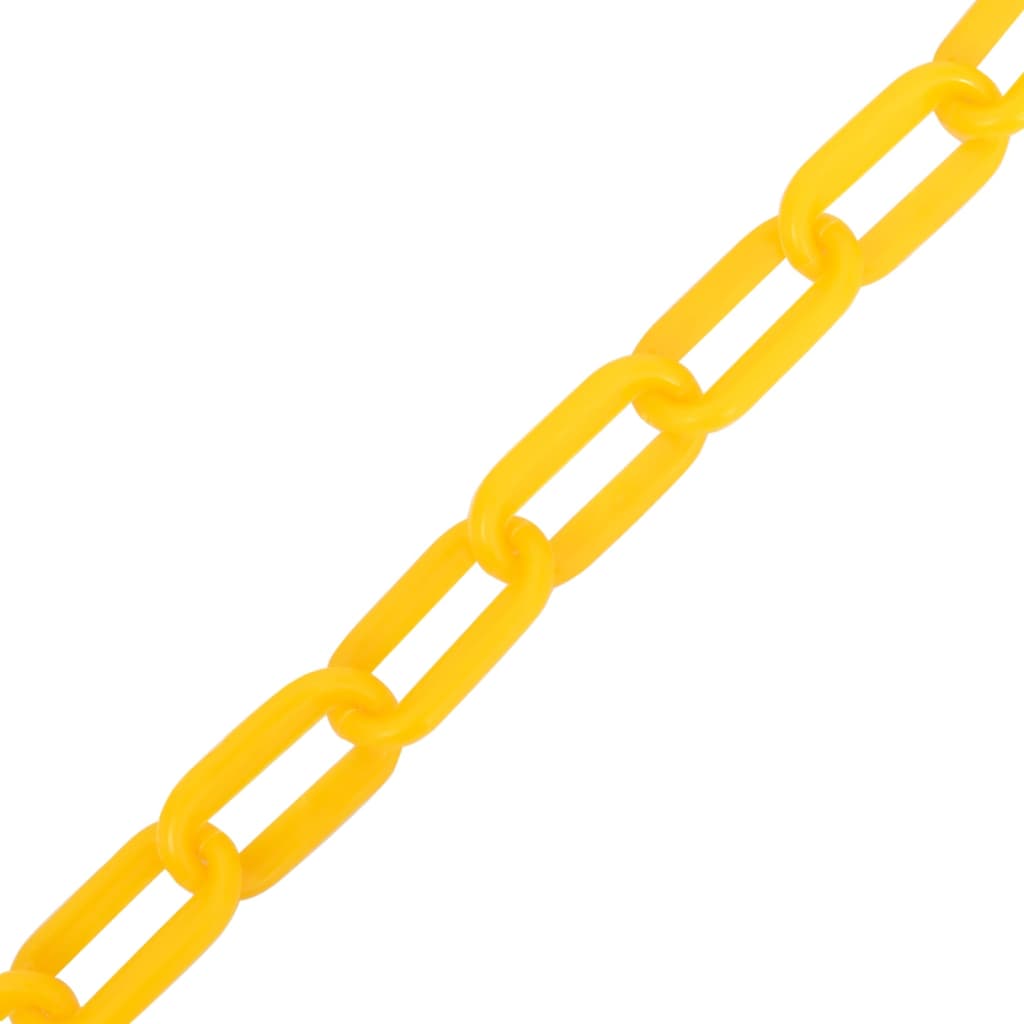 vidaXL Veiligheidsketting Ø 8 mm 30 m kunststof geel