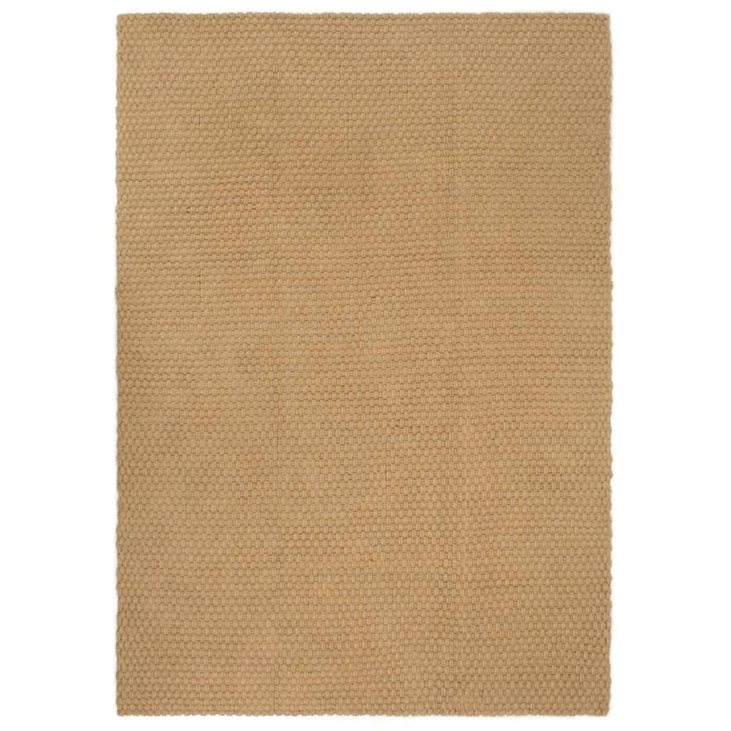 vidaXL Jute Vloerkleed - 120 x 180 cm - Handgeweven - Naturel kleur