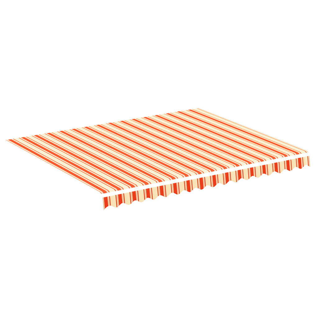 vidaXL Vervangingsdoek voor luifel 3x2,5 m geel en oranje