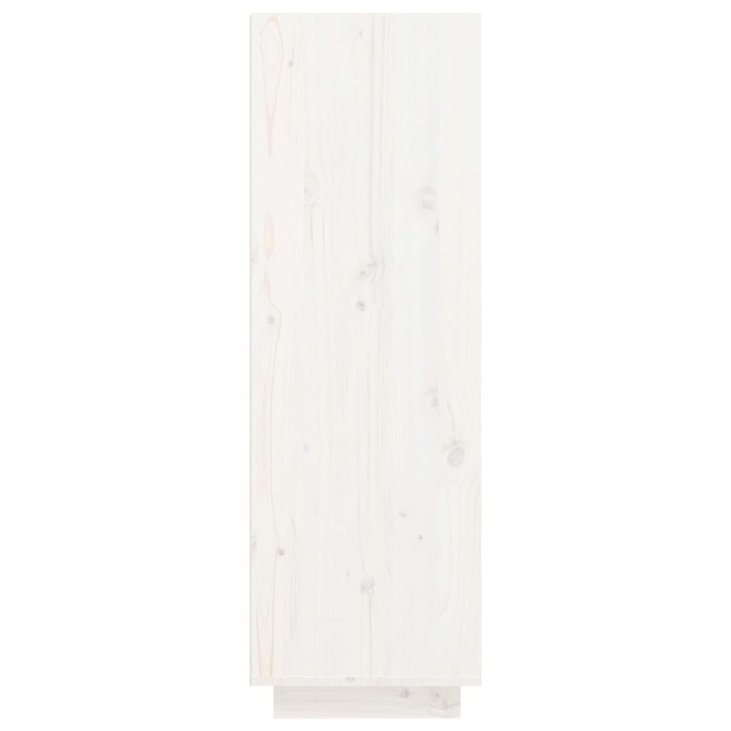 vidaXL Schoenenkast 30x34x105 cm massief grenenhout wit