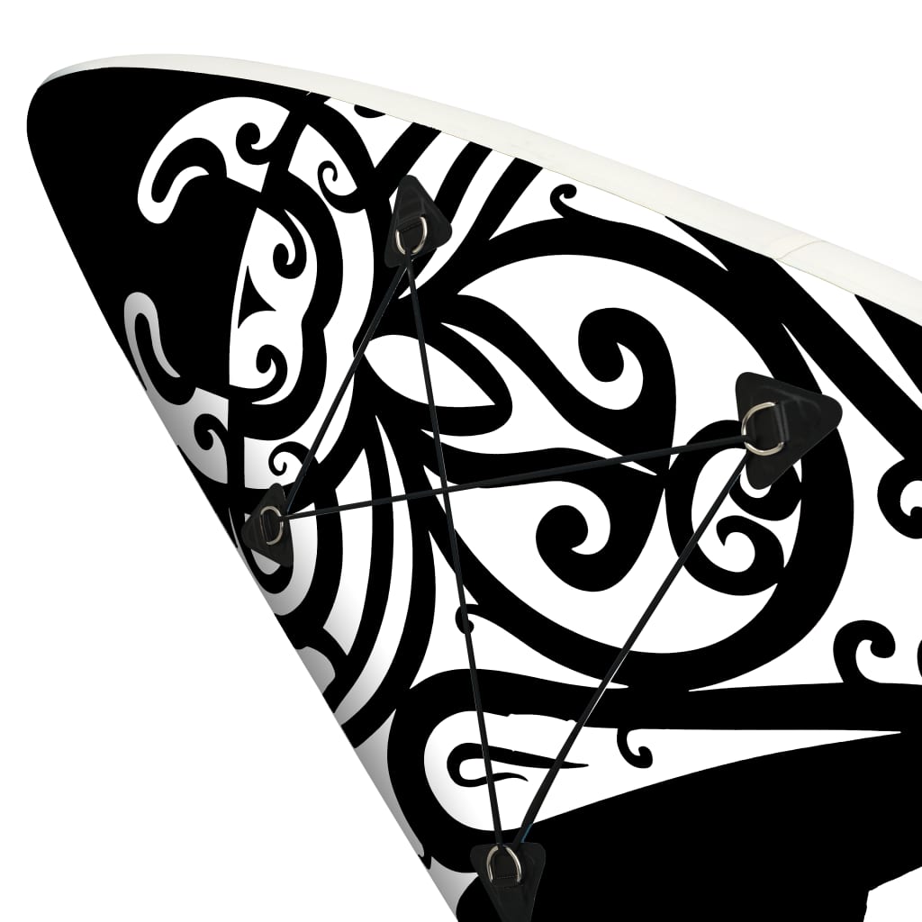 vidaXL Stand Up Paddleboardset opblaasbaar 305x76x15 cm zwart
