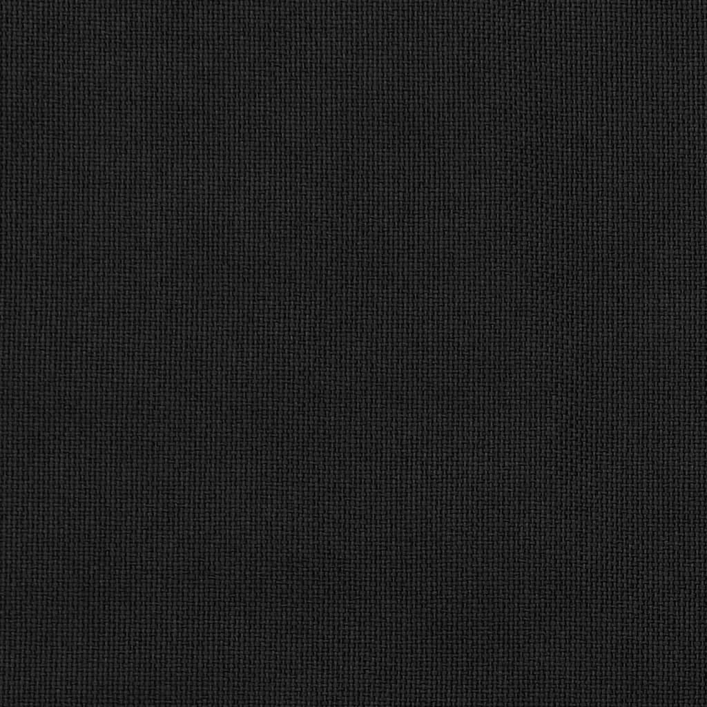 vidaXL Gordijnen linnen-look verduisterend ogen 2 st 140x245 cm zwart