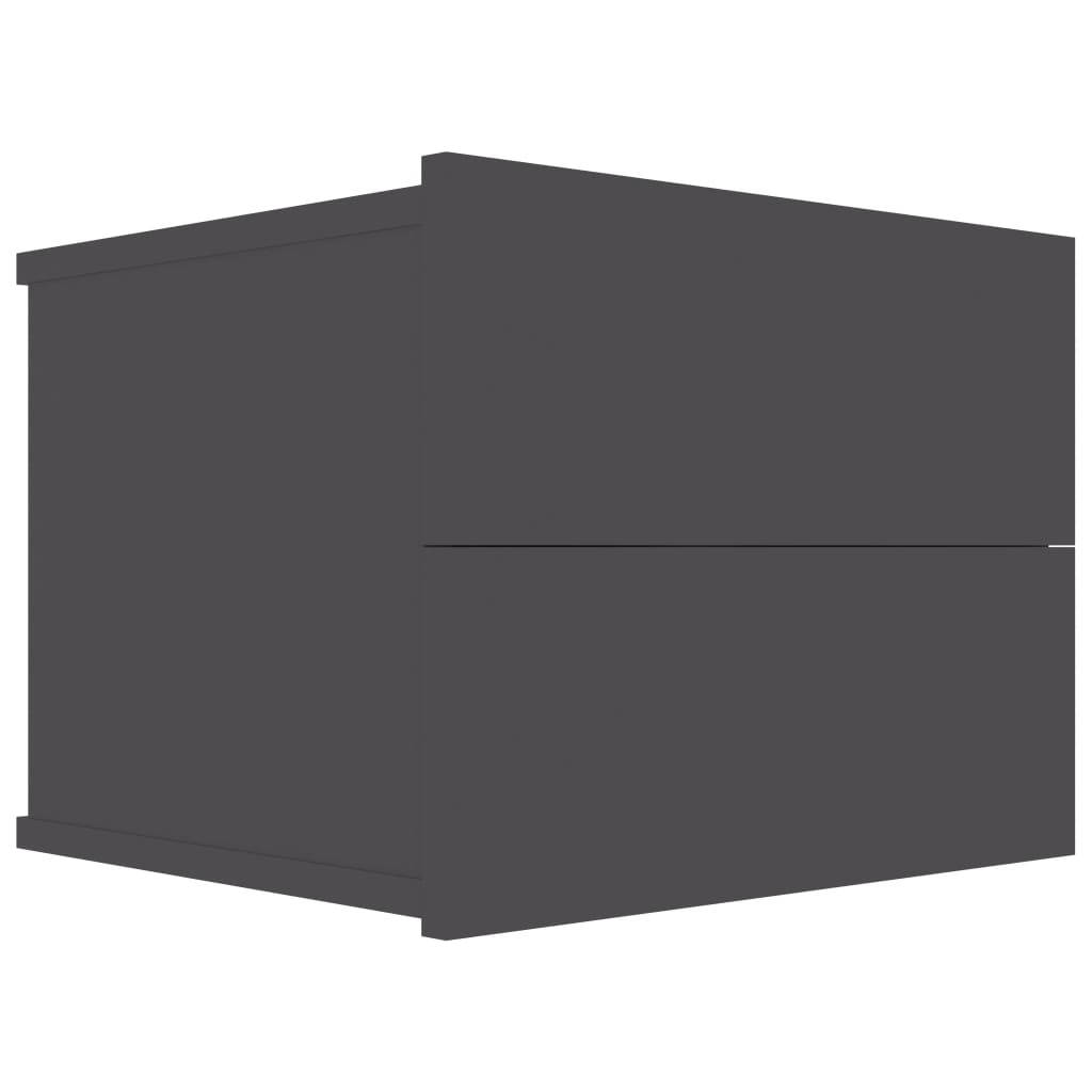vidaXL Nachtkastjes 2 st 40x30x30 cm bewerkt hout grijs