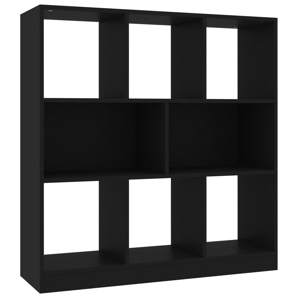 vidaXL Boekenkast 97,5x29,5x100 cm bewerkt hout zwart