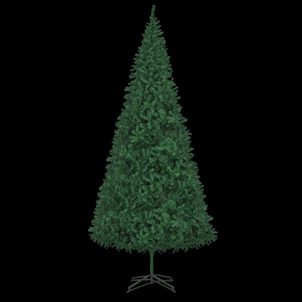 vidaXL Kunstkerstboom met verlichting en kerstballen 500 cm groen
