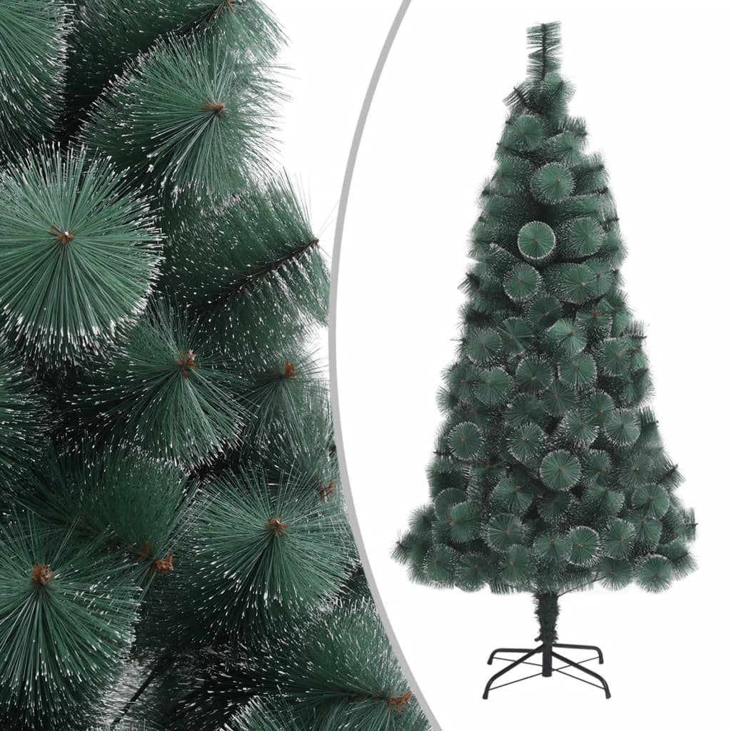 vidaXL Kunstkerstboom met standaard 150 cm PET groen