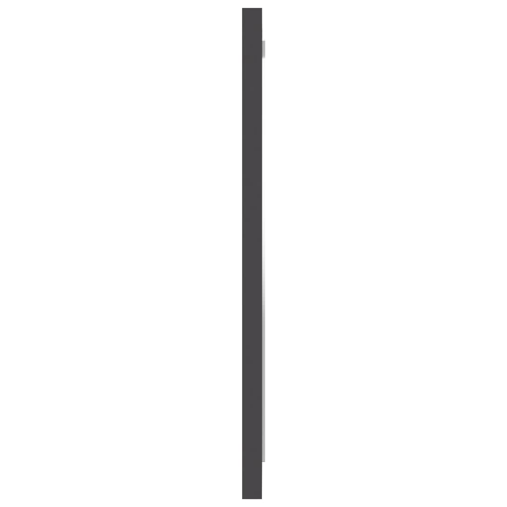 vidaXL Badkamerspiegel 40x1,5x37 cm spaanplaat grijs