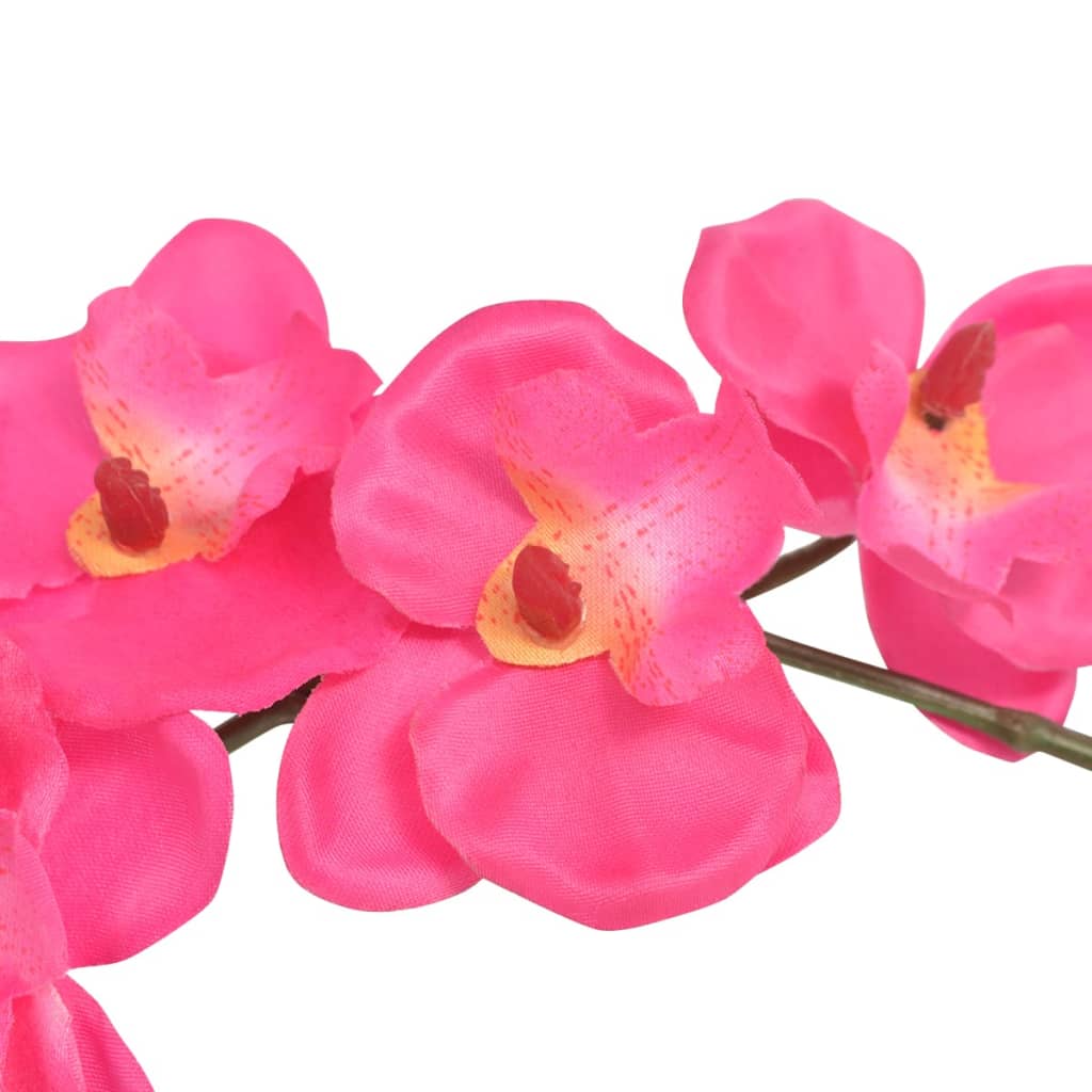 vidaXL Kunstplant orchidee met pot 30 cm rood