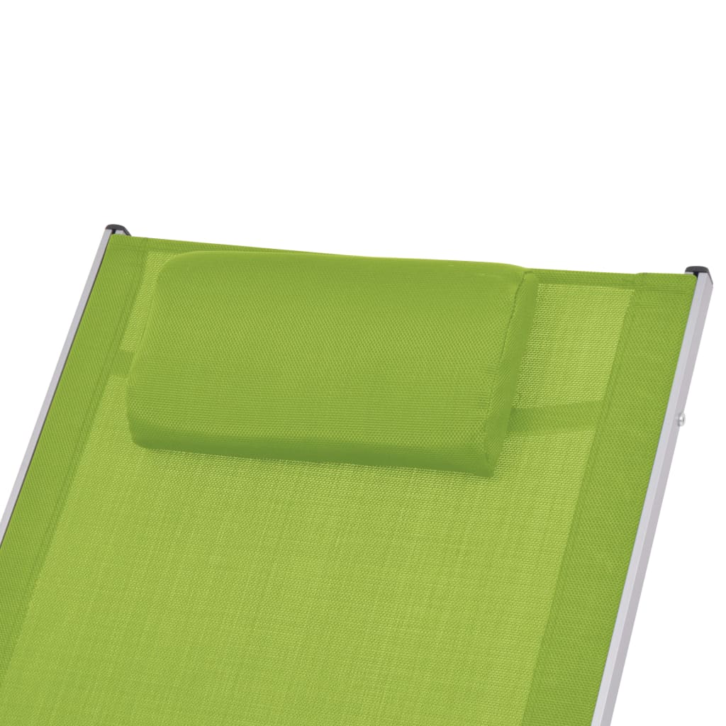vidaXL Tuinschommelstoel textileen groen