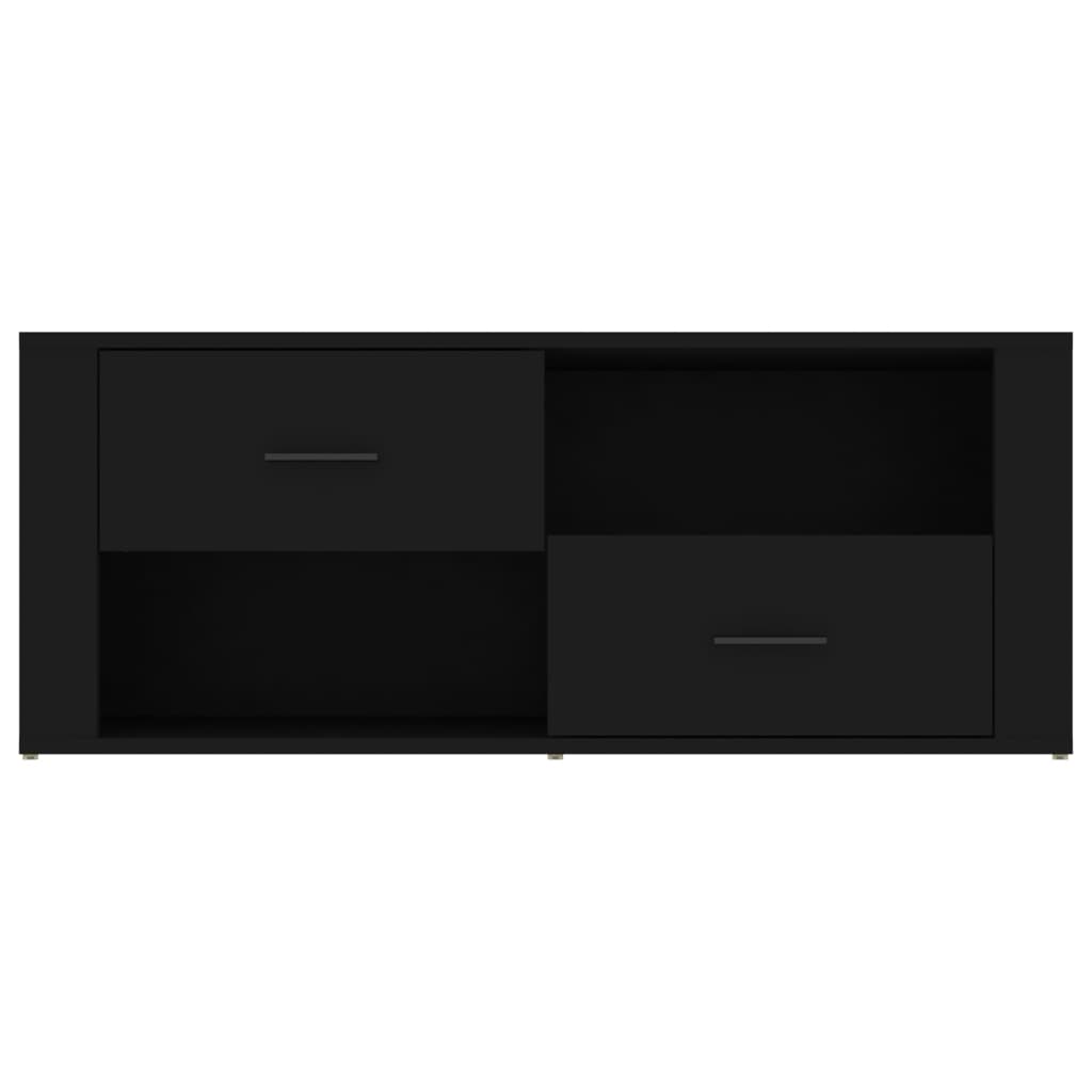 vidaXL Tv-meubel 100x35x40 cm bewerkt hout zwart