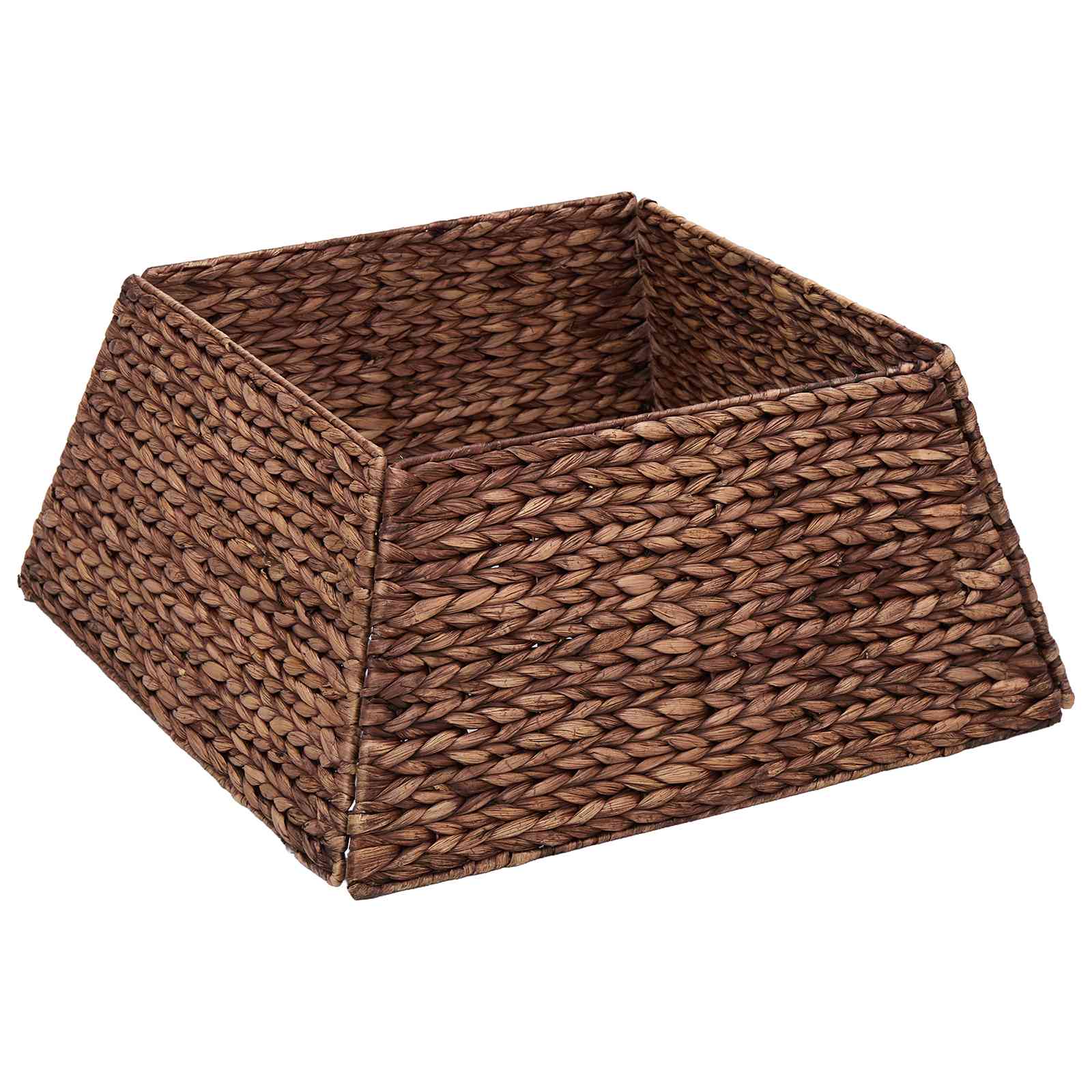 Vidaxl vidaXL Kerstboomkraag Vierkant Bruin 60 x 60 x 28 cm Waterhyacint kopen ...