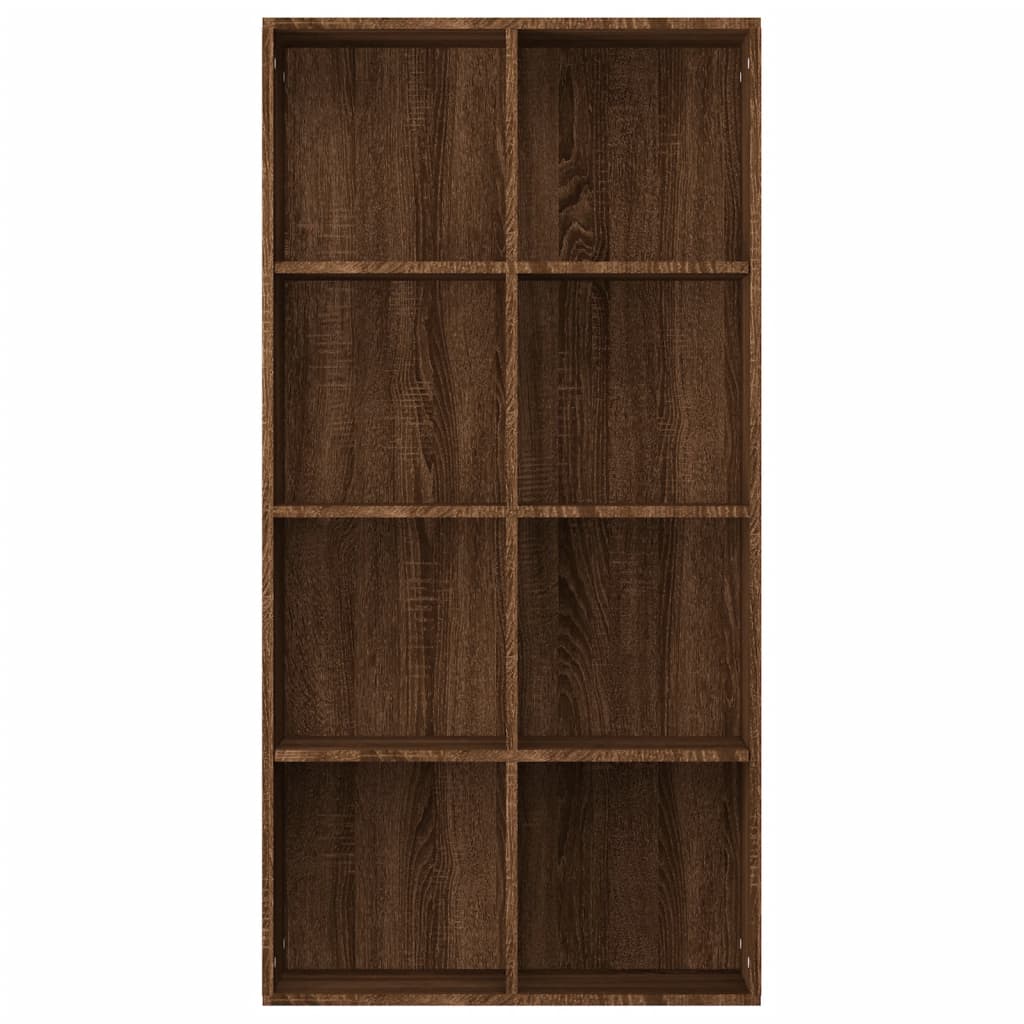vidaXL Boekenkast 66x30x130 cm bewerkt hout bruin eikenkleur