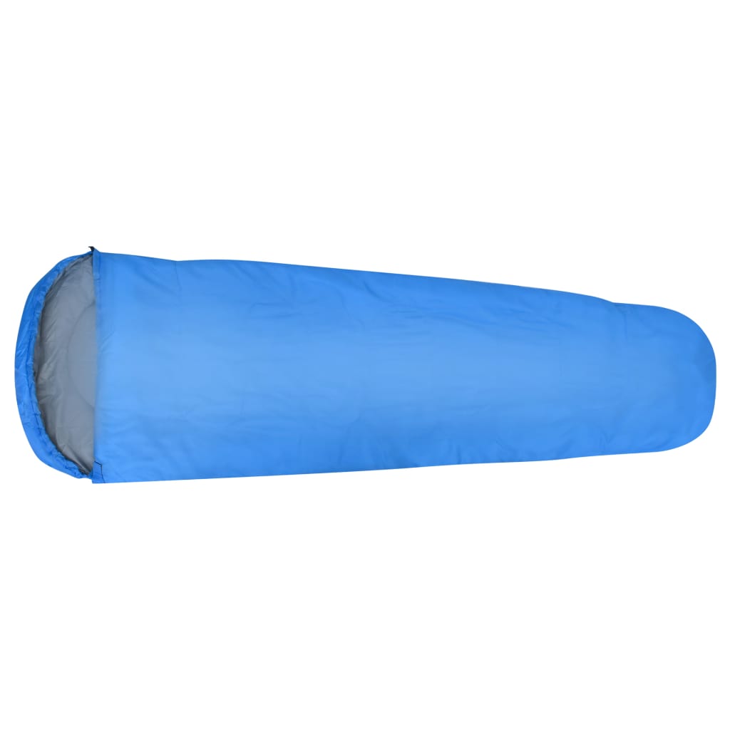 vidaXL Slaapzakken 2 st lichtgewicht 15 ℃ 850 g blauw