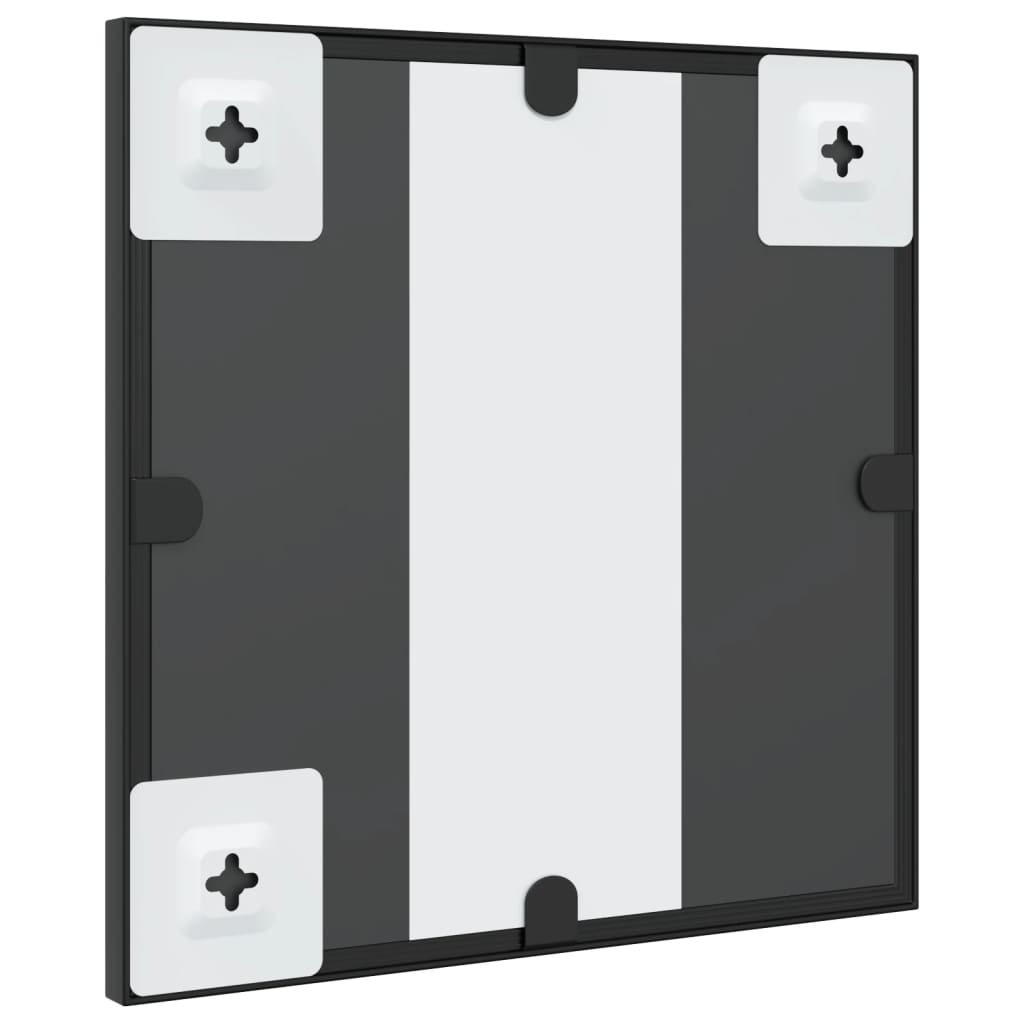 vidaXL Wandspiegel vierkant 30x30 cm ijzer zwart