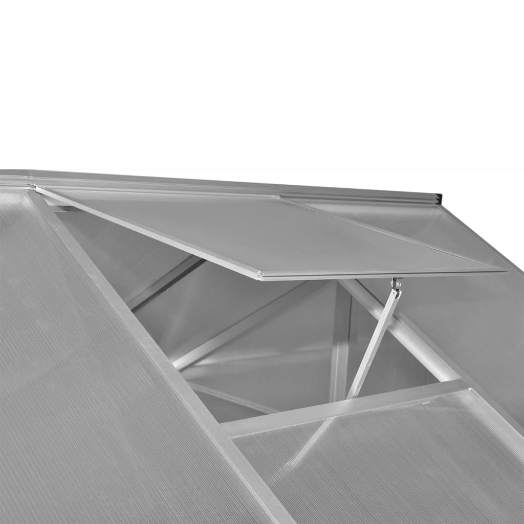 vidaXL Tuinkas 3,46 m² versterkt aluminium