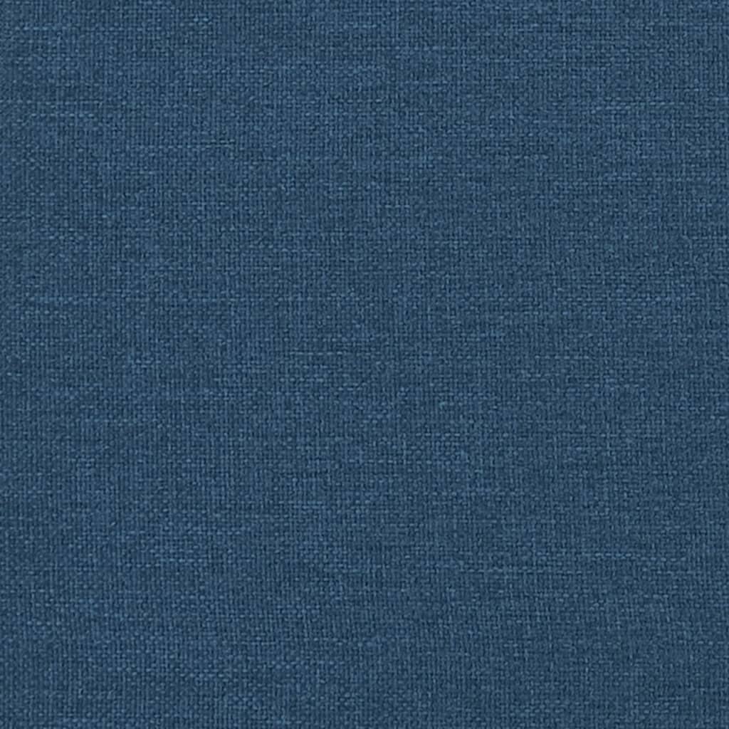 vidaXL Driezitsbank stof blauw