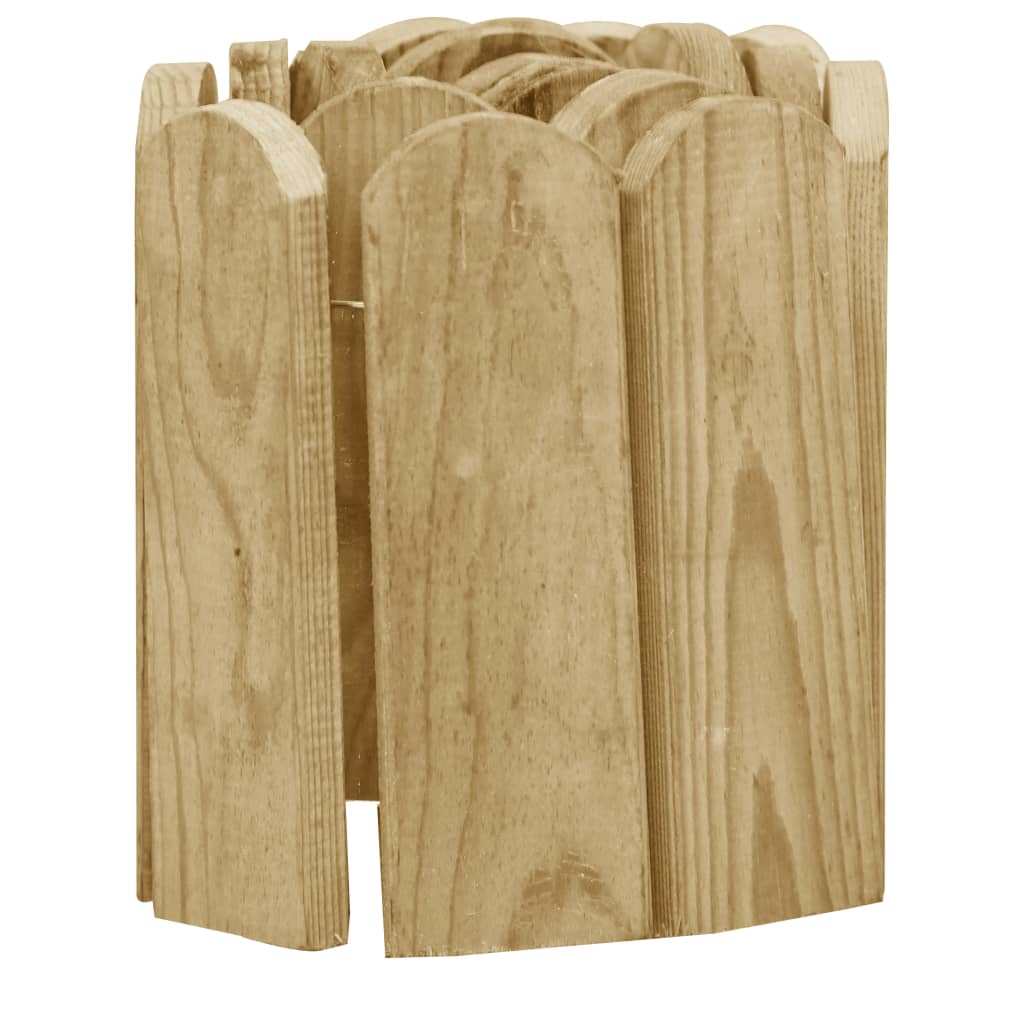 vidaXL Gazonranden 3 st 120 cm geïmpregneerd grenenhout